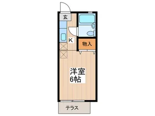 ル-テシア武蔵小金井【1階】の間取り