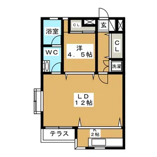 SHELL PATIO【1階】の間取り