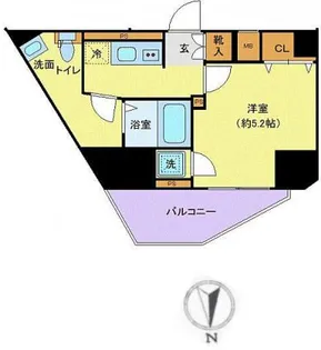 GENOVIA渋谷笹塚SKY GARDEN【4階】の間取り