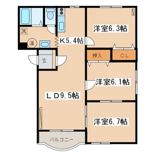 M・Kヒルズ【1階】の間取り