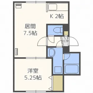 オカップS【2階】の間取り