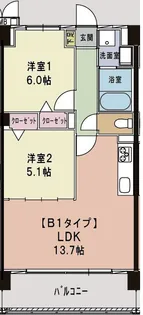 エスポワール鎌ヶ谷【2階】の間取り