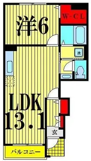 オーブII【1階】の間取り