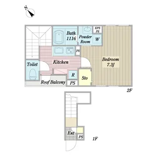 YDC PARK 1【2階】の間取り