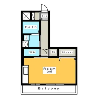 AN HAMATOMI【2階】の間取り