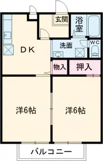 サニーソシア【1階】の間取り