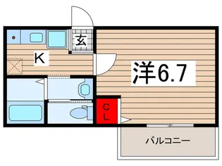 ボヌールテラスA【3階】の間取り