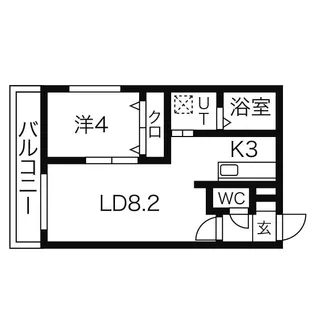 ベルチェドマーニ【4階】の間取り