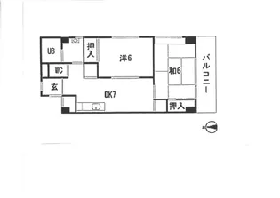 リバーハイツトキワ【2階】の間取り