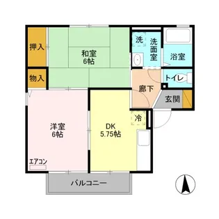 パミドール【1階】の間取り