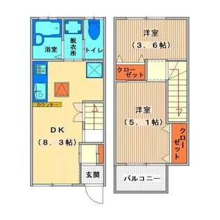 メゾネット蔵の間取り