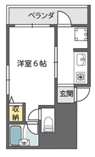 プランドールキンエー難波【4階】の間取り