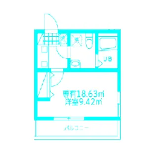 モンステラ新羽A【1階】の間取り