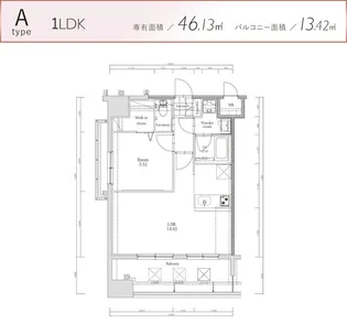 エンクレスト博多EAST PARK【4階】の間取り