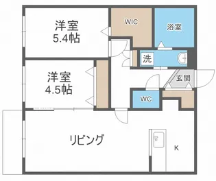 メゾンMT北野【4階】の間取り