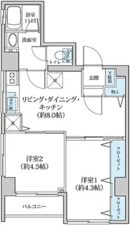 セザール小岩マンション【3階】の間取り