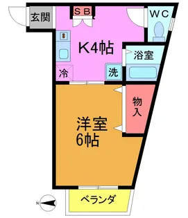 マイナビSTAYミライエ市川駅前(第3池田ビル)【3階】の間取り