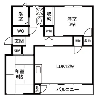 鎌ケ谷グリーンハイツ【5階】の間取り