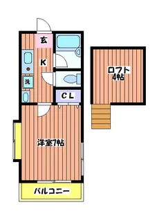 エクセレンス立川【1階】の間取り