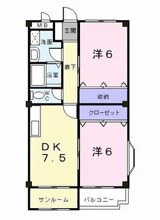 エクセラン 泉【2階】の間取り