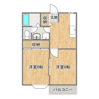 レピュート大江【1階】の間取り