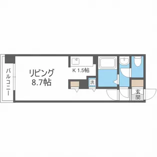 グレイスコート北18条【5階】の間取り