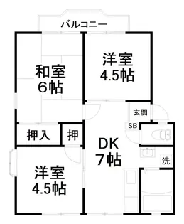 アルカディア大津【2階】の間取り
