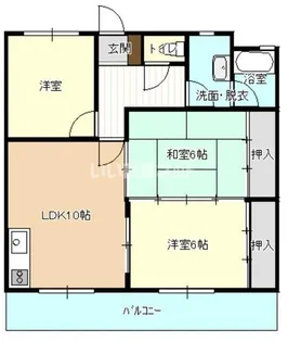 オークスひくま【3階】の間取り
