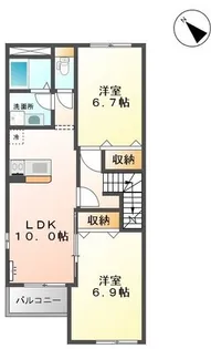 エバーガーデンII(Ever Garden II)【2階】の間取り