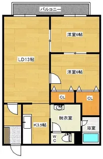 エクセル【4階】の間取り