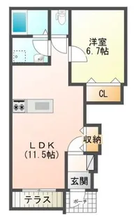 ケーニヒスクローネ【1階】の間取り