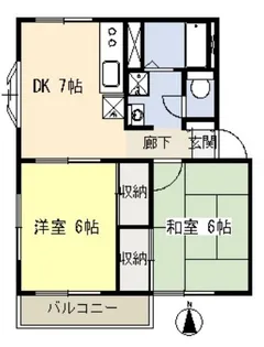 中里マンション【2階】の間取り