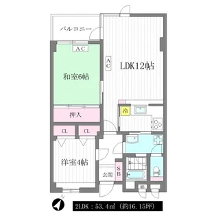 ビオライフハウス【1階】の間取り