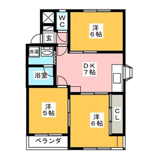 エステート手力A【2階】の間取り
