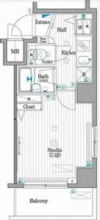 ガーラ文京本駒込【6階】の間取り