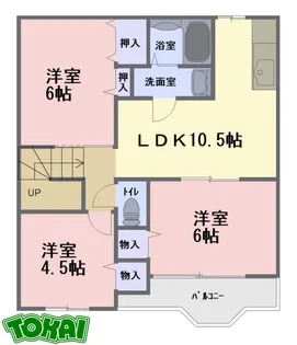 ローレンセA【2階】の間取り