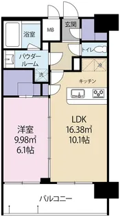 ステージグランデ文京白山【14階】の間取り