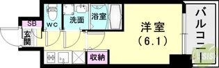 エスリード神戸兵庫駅ミッドポート【11階】の間取り