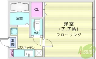 フォーブル北山【1階】の間取り