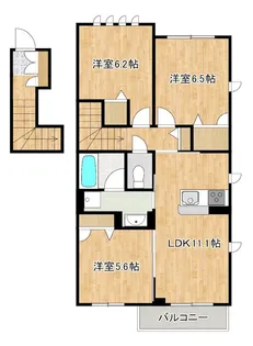 フレンズひばりヶ丘 1号棟【2階】の間取り