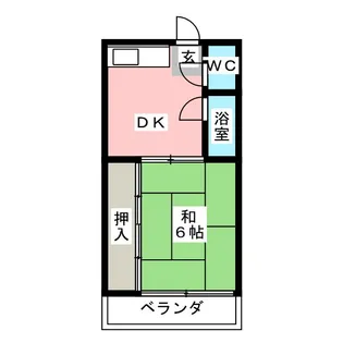 アネックス矢田橋北【1階】の間取り