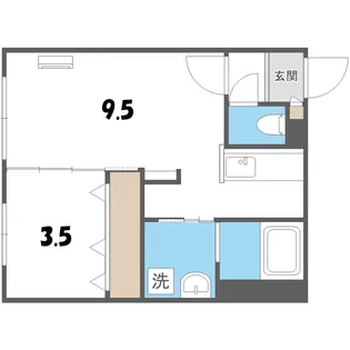 ウェルノント【1階】の間取り