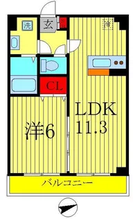 ドエルコート新松戸【3階】の間取り