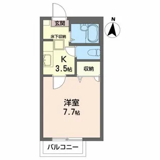 グランドール虹【1階】の間取り