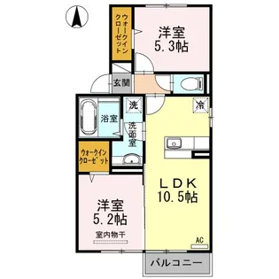 イオス B棟【2階】の間取り