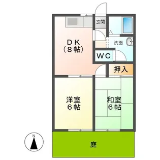 グリーンヒルズムロガ【2階】の間取り