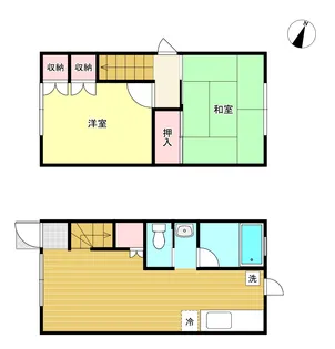 メゾン六甲台【1階】の間取り