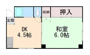 川富マンション【3階】の間取り