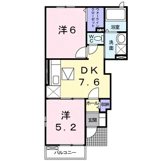 クオーツ【1階】の間取り