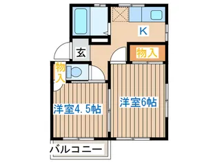 エイカ-ズ向山【2階】の間取り